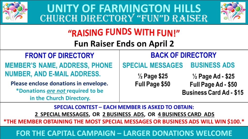 ufh 2023 directory fund raiser capital campaign