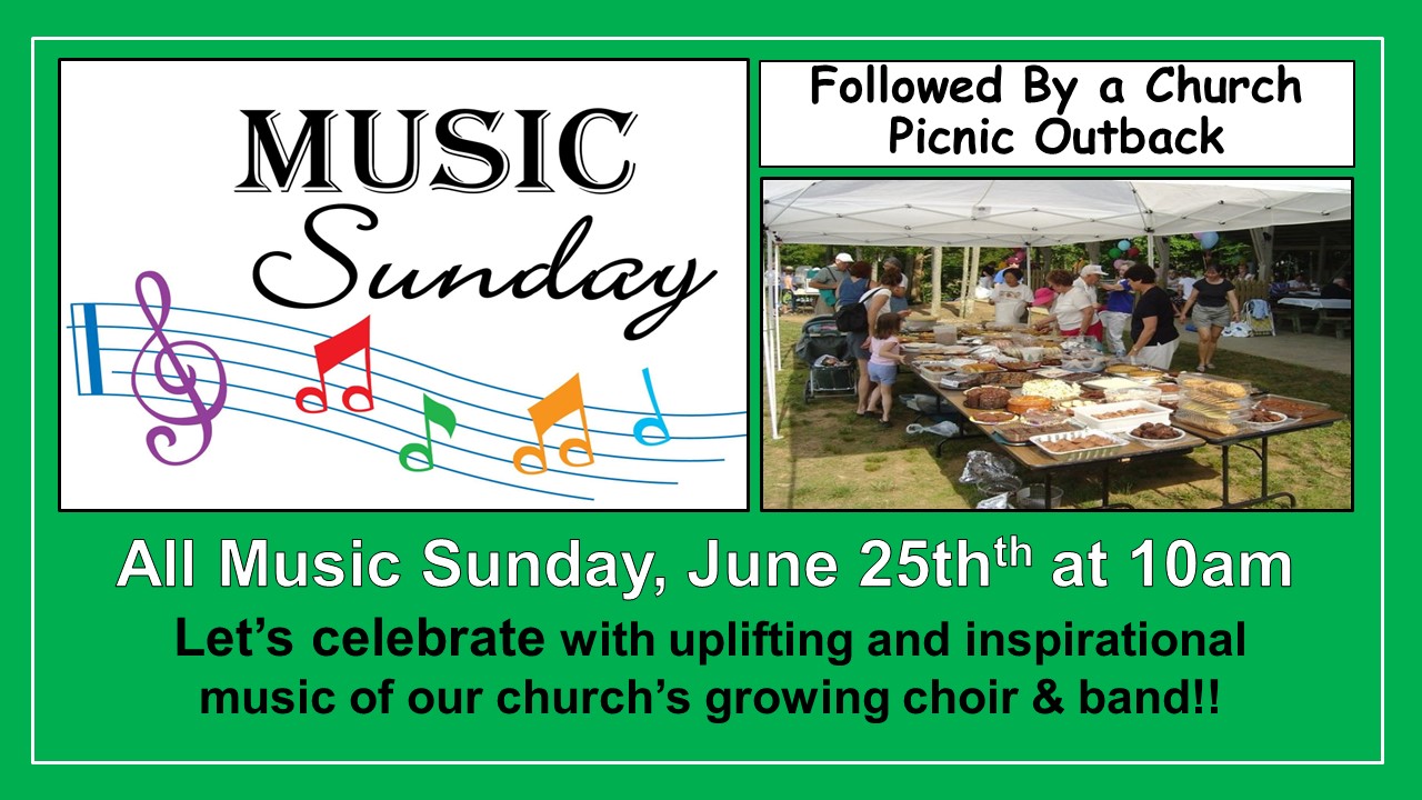 all music sunday church picnic summer 2023