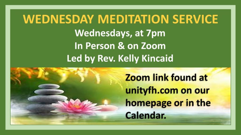 meditation wednesday in person and zoom