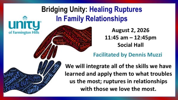 bridging unity discussion group august 2, 2026