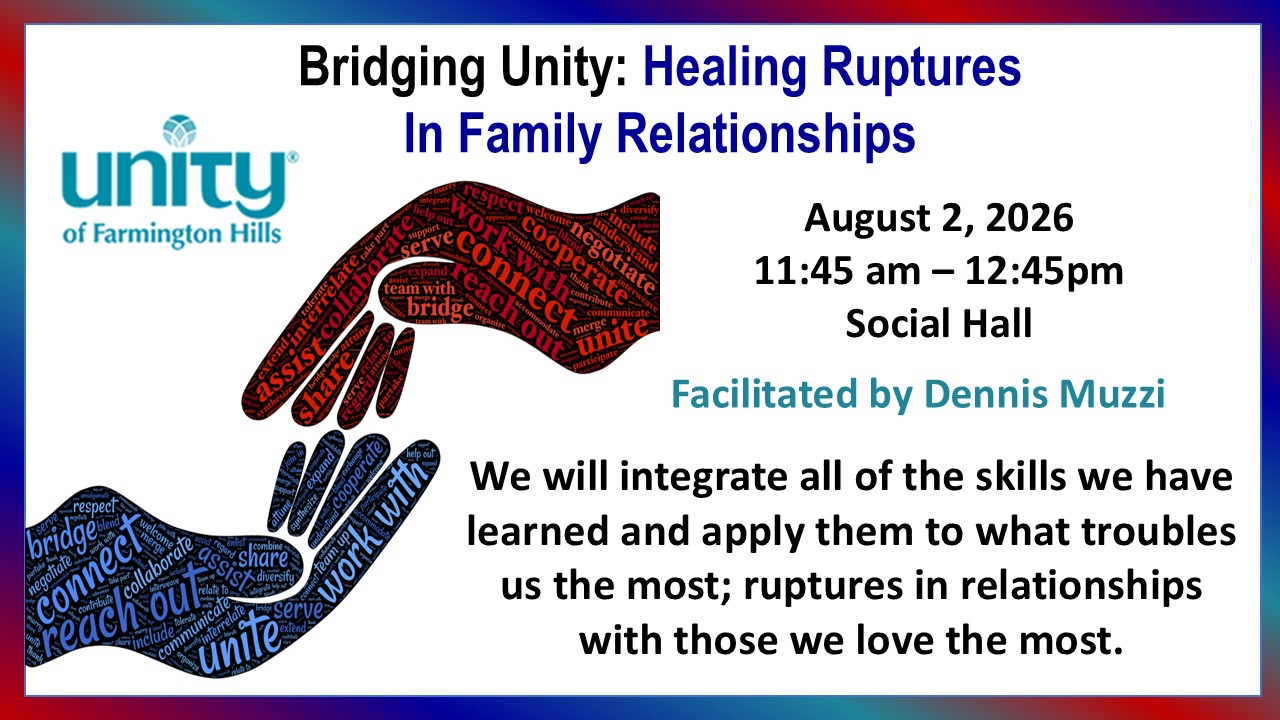 bridging unity discussion group august 2, 2026