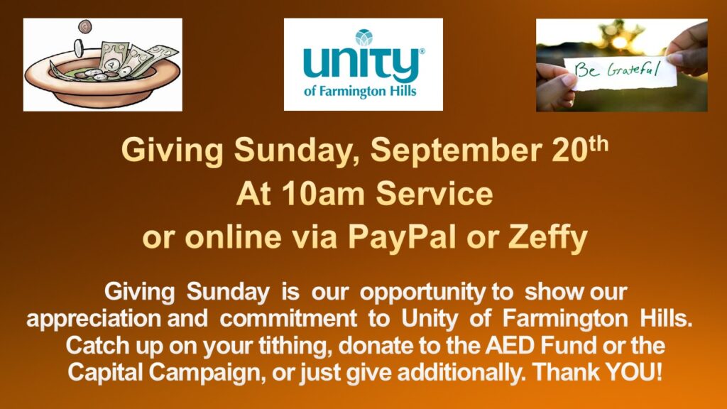 giving sunday sept 20 2026 1